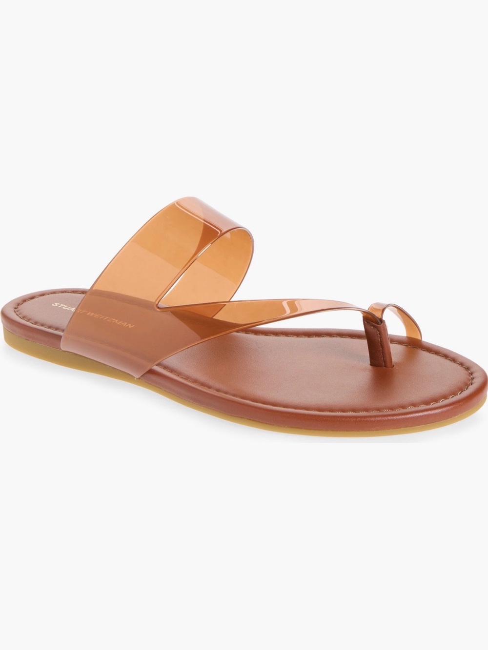 New Stuart Weitzman Remy Toe Strap Sandal